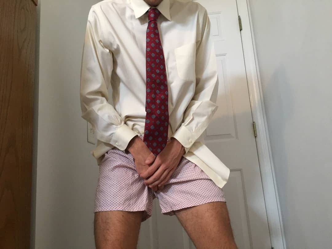 Naked Boxer Shorts Business Man